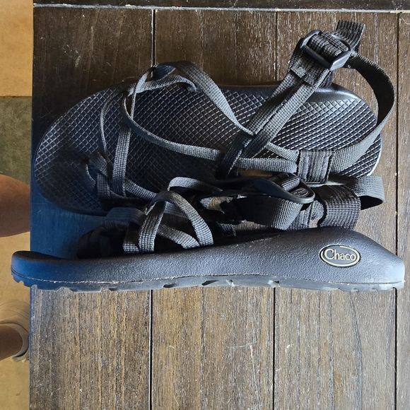 Chaco Black Strappy Sandals for Women - Picture 4 of 6